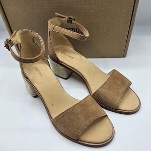 NWOB Soludos Capri Mid heel sandal in tan size 7.5